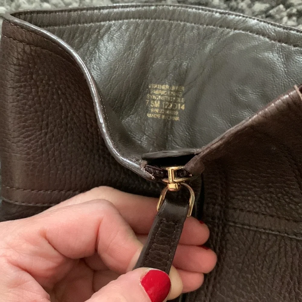 Tory Burch Logo Riding Boots - Picture 7 of 10